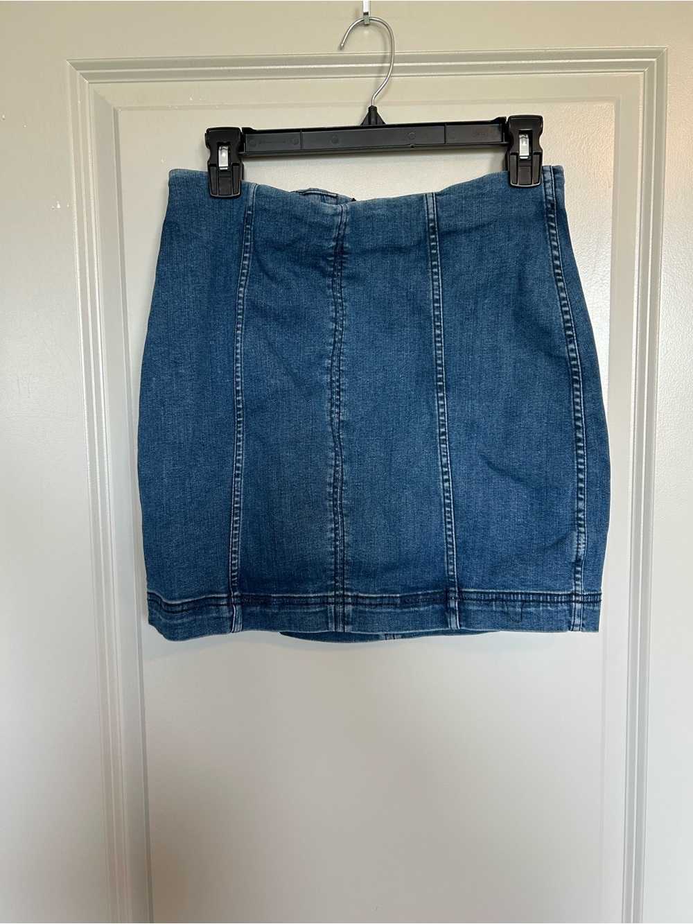 Free People Classic Blue Denim Mini Skirt